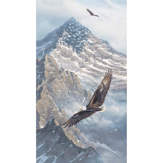 On Freedom's Wing - Blue Multi Digitally Printed Panel