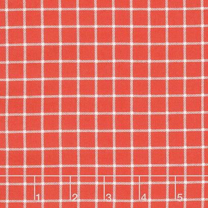 On the Farm - Country Checker Red Yardage
