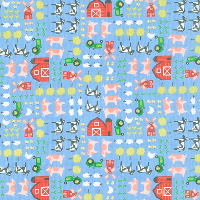 On the Farm - Ol MacDonald Blue Yardage