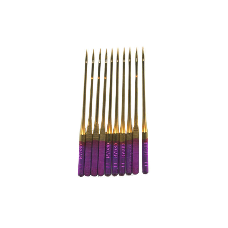 Organ Titanium Quilting Machine Needles Size 11/75