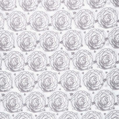 Our House - Camellia Bowl Grey Yardage