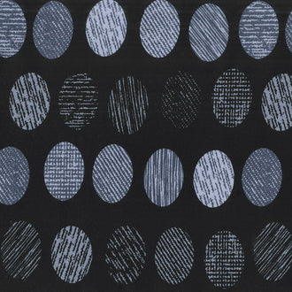 Oval Essence - Black Charcoal 108" Wide Backing