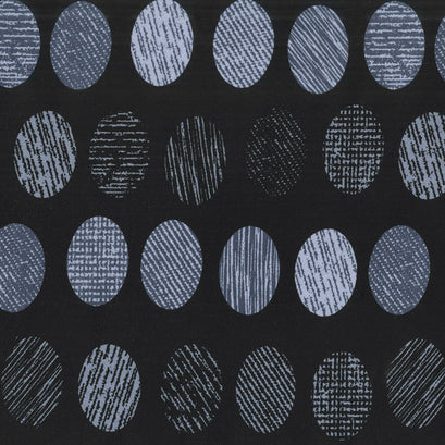 Oval Essence - Black Charcoal 108" Wide Backing