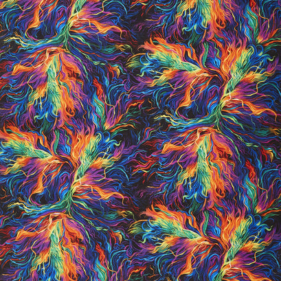 Painted Horse - Crazy Mane Bright Digitally Printed Yardage