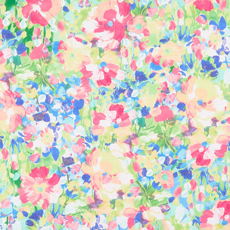 Painterly Petals - Flowers Multi Digitally Printed Yardage