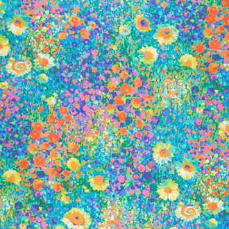 Painterly Petals - Flowers Multi Yardage