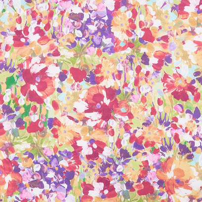 Painterly Petals - Flowers Summer Digitally Printed Yardage