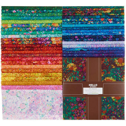 Painterly Petals Ten Squares