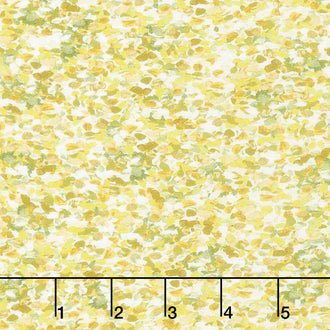 Painterly Petals - Texture Yellow Digitally Printed Yardage