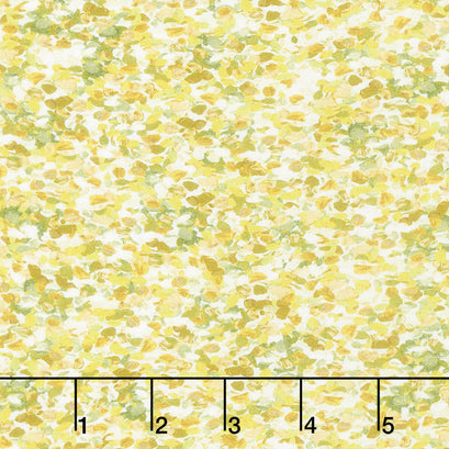 Painterly Petals - Texture Yellow Digitally Printed Yardage