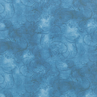 Painter's Watercolor Swirl - Blue 108" Wide Backing