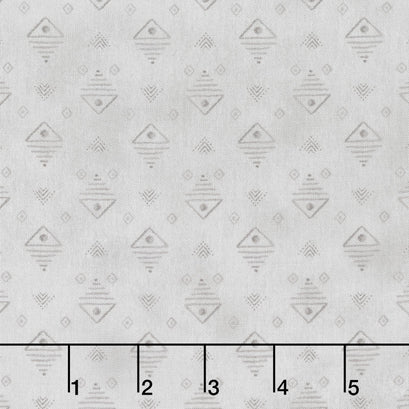 Paisley Place - Geometric Gray Yardage