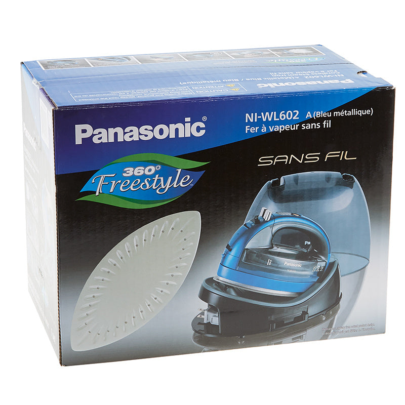 Panasonic 360 Freestyle Cordless Ceramic Sole Plate Iron - Blue Alternative View #5