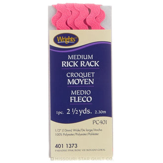 Paradise Pink Medium Rick Rack (2 1/2 yard package)