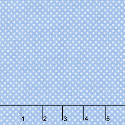 Patriotic Picnic - Mini Stars Light Blue Yardage