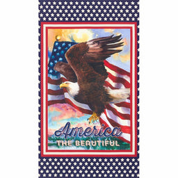 Patriots - America the Beautiful Bald Eagle Americana Digitally Printed Panel