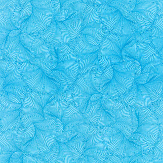 Peacock Flourish - Fanfare Teal Yardage