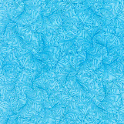 Peacock Flourish - Fanfare Teal Yardage