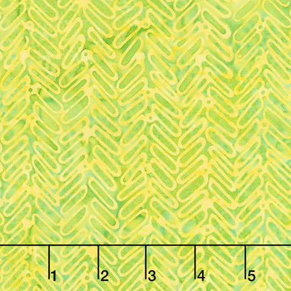Peacock Galore Batiks - Herringbone Sprout Yardage