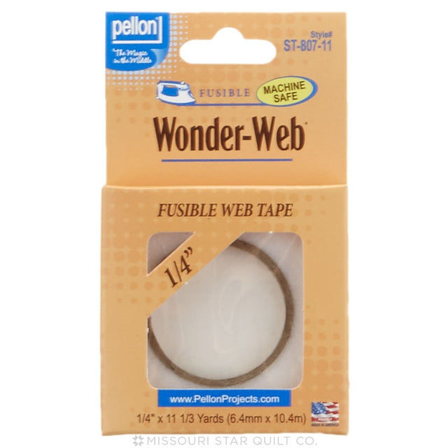 Pellon Wonder-Web White Tape- 1/4" x 11-1/3 yard Package