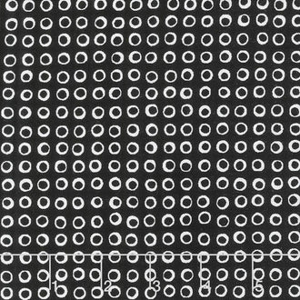 Pen and Ink - Circle Black Yardage