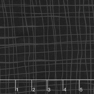 Pen and Ink - Grid Jet Yardage