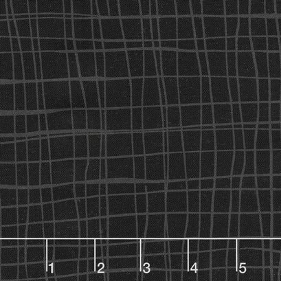 Pen and Ink - Grid Jet Yardage