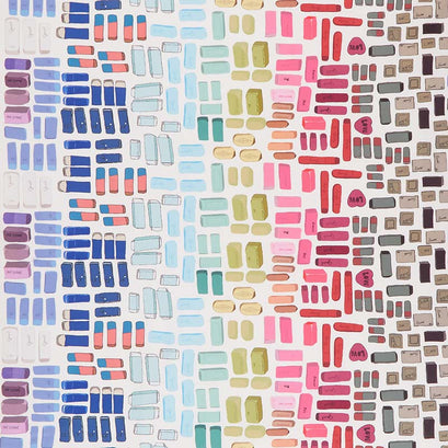 Pencil Club - Erasers Buff Digitally Printed Yardage