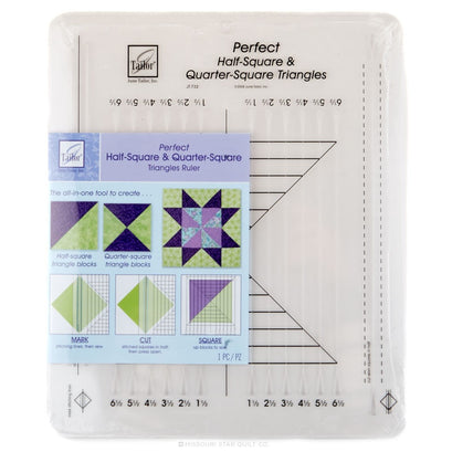 Perfect Half Square & Quarter Square Triangles Ruler