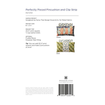 Perfectly Pieced Pincushion and Clip Strip Pattern by Missouri Star