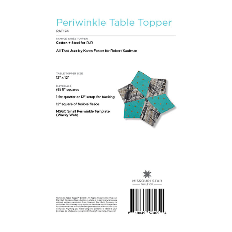 Periwinkle Table Topper Pattern by Missouri Star