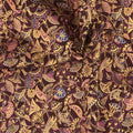 Persis - Blossom Fans Wineberry Metallic Yardage Alternative View #1