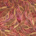Persis - Blossom Feathers Claret Metallic Yardage