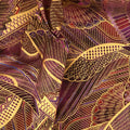Persis - Blossom Feathers Nobel Purple Metallic Yardage