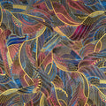 Persis - Blossom Feathers Peacock Metallic Yardage Primary Image