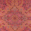Persis - Blossom Medallion Claret Metallic Yardage