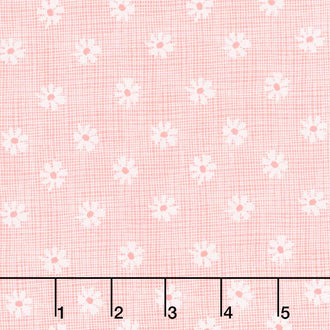 Petals and Pots - Weave Pink Yardage