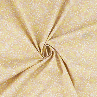 Petite Lawn - Flowers Yellow Yardage