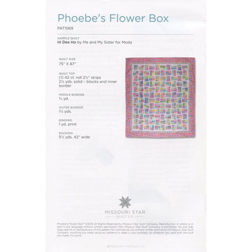 Phoebe's Flower Box Quilt Pattern by Missouri Star