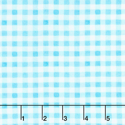 Picnic by the Lake - Summer Gingham Blue Yardage