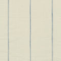 Picnic Point Tea Toweling - Gray Navy Wide Pinstripe Yardage Primary Image