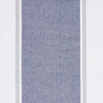 Picnic Point Tea Toweling - Wide Stripe Navy 16" Toweling Yardage
