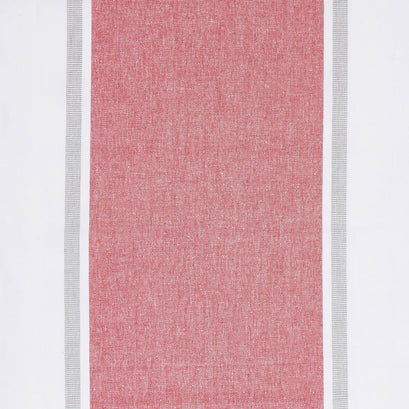 Picnic Point Tea Toweling - Wide Stripe Red 16" Toweling Yardage