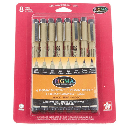 Pigma Micron All Black Set