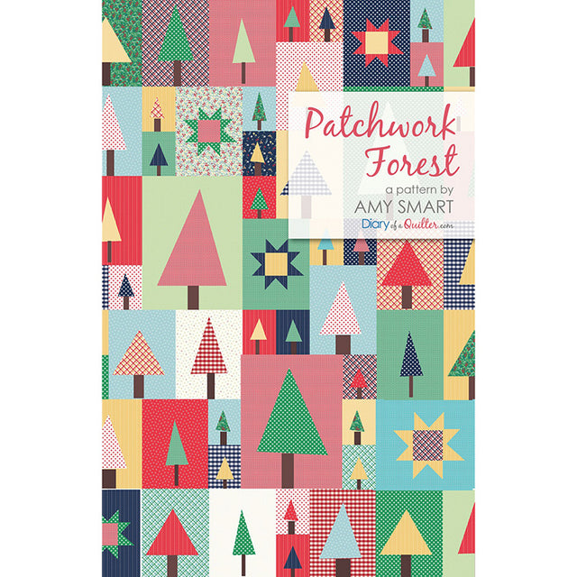 Pine Hollow Patchwork Forest Pattern Primary Image