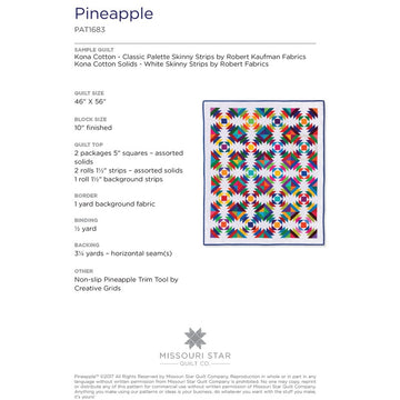Pineapple Quilt Pattern by Missouri Star
