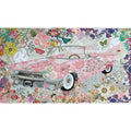 Pink Cadillac Collage Pattern