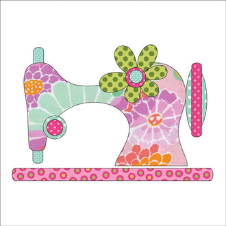 Pink Vintage Stitches Fusible Appliqué Shapes