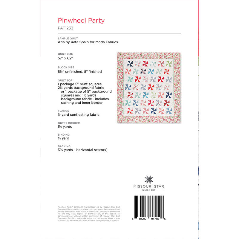 Pinwheel Party Pattern by Missouri Star