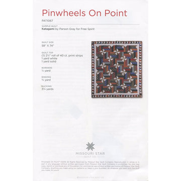 Pinwheels on Point Quilt Pattern by Missouri Star